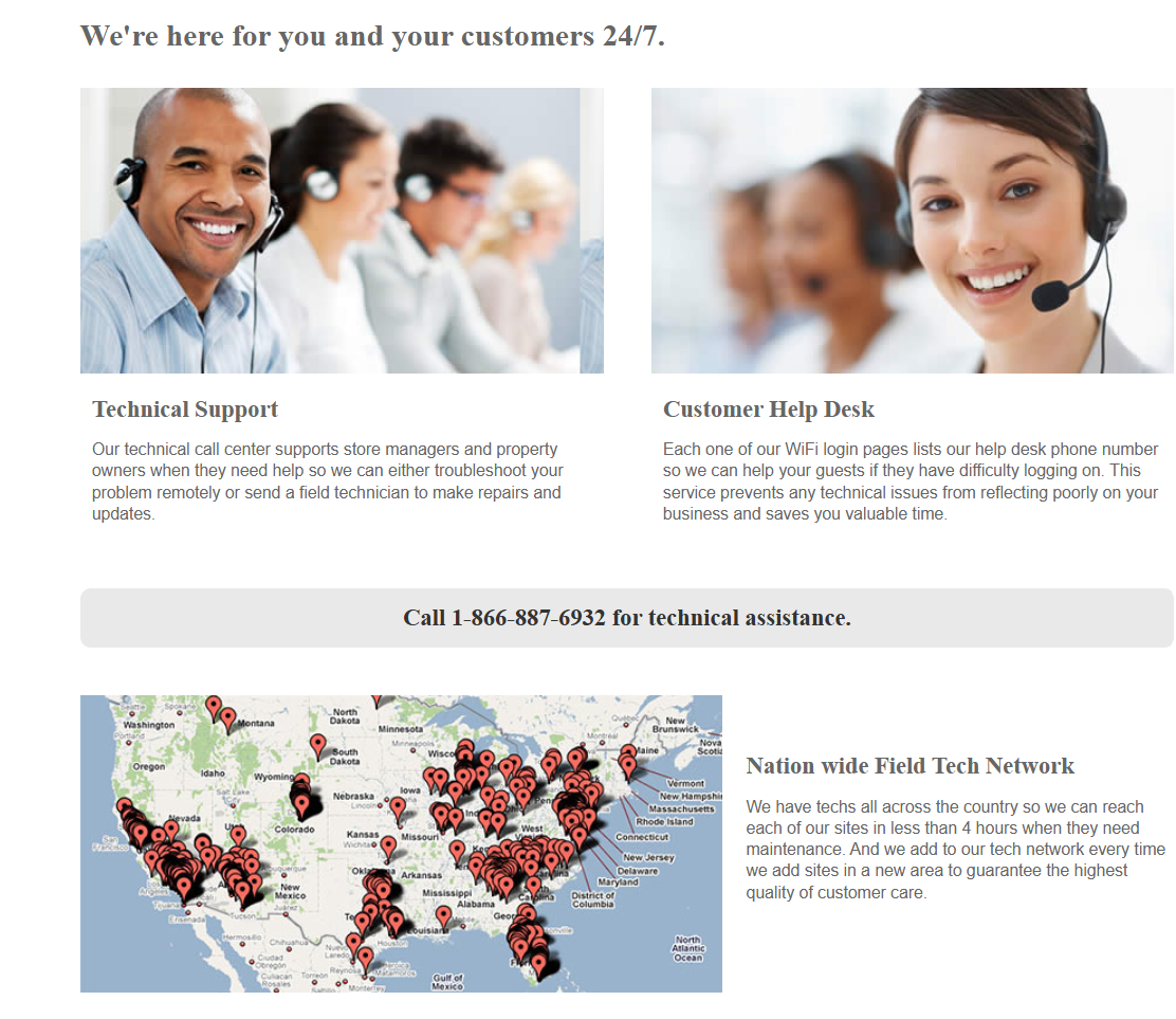 TurnKey nationwide technical support