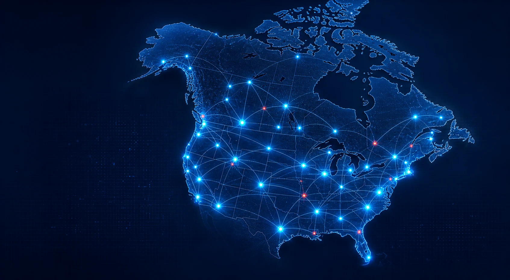 Connected technology coverage across the United States and Canada